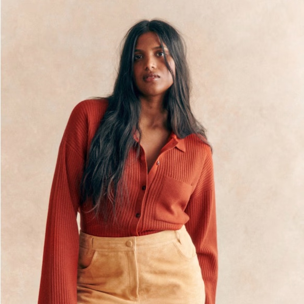 Sézane Liya Cardigan - Rust
